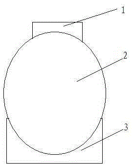 Supporting device used for installing spherical pair shell