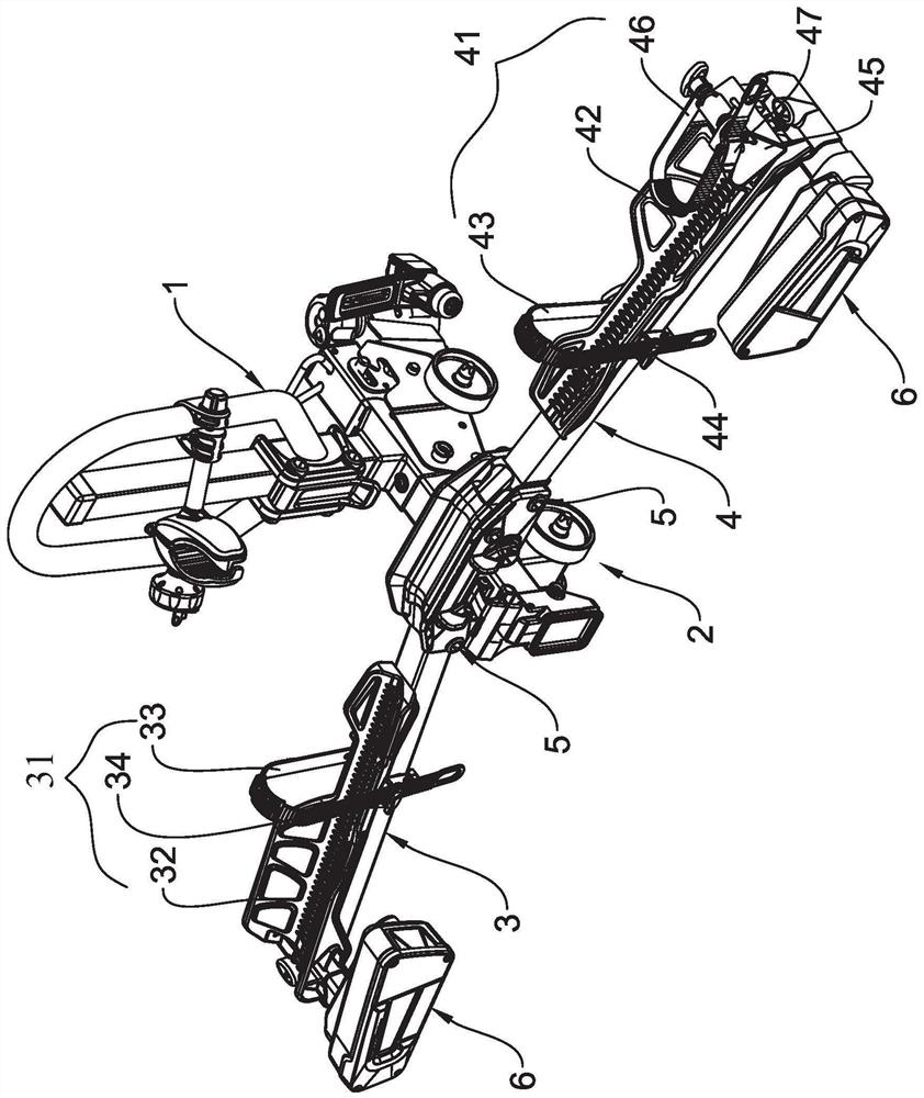 BICYCLE FRONT WHEEL POSITIONING MEMBER of carrying frame