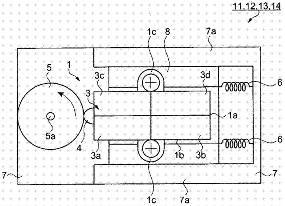 Drive device, electronic component carrying device, electronic component inspection device