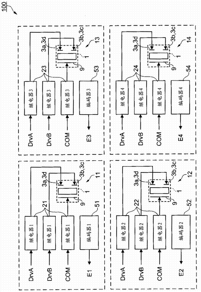 Drive device, electronic component carrying device, electronic component inspection device