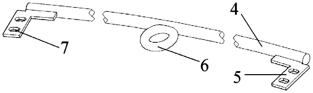 Net fixing device embedded in the round floating cage