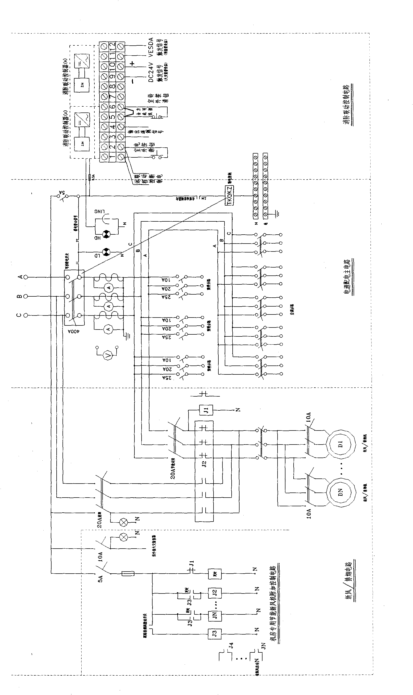 Fire-fighting linkage system and equipment applied to communication machine room