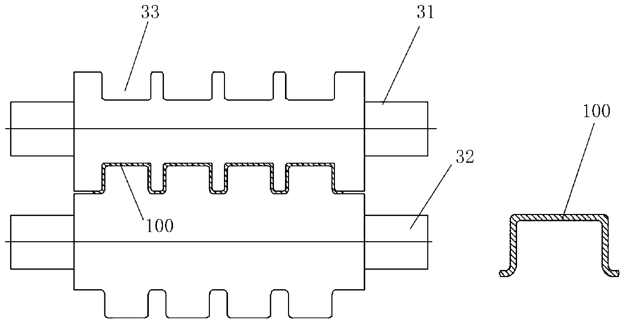 An online rolling thermoforming process of hot plate/strip and its application