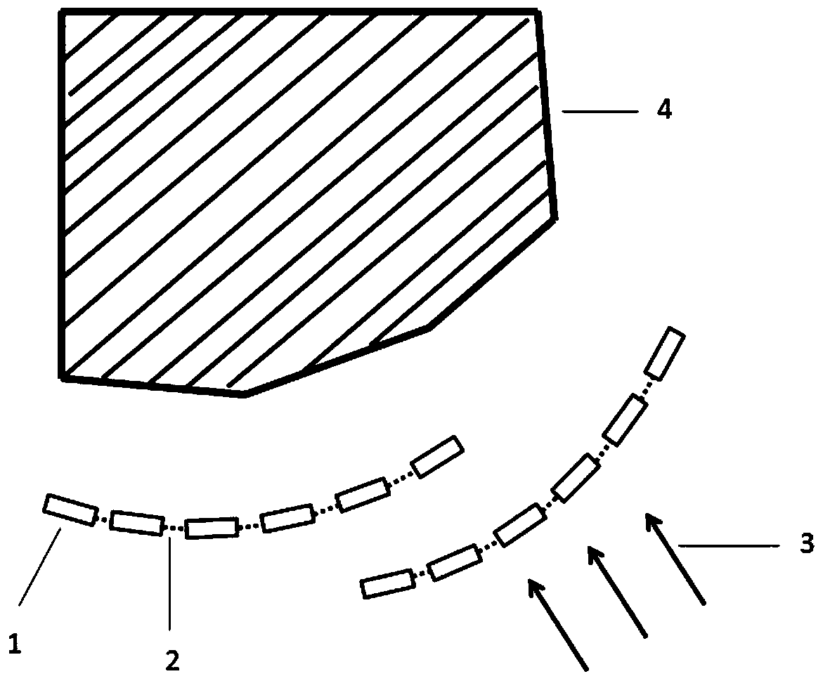 Perforated floating breakwater units and circular-arc-shaped multilayer perforated floating breakwaters