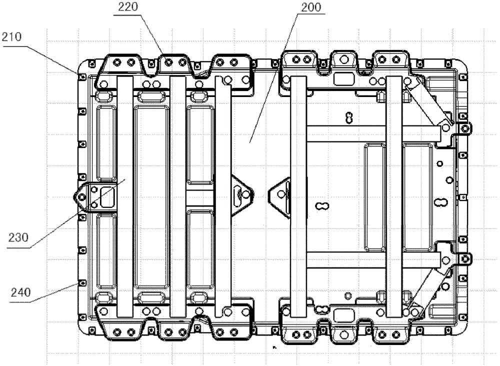 A method for making a pure electric vehicle battery box assembly