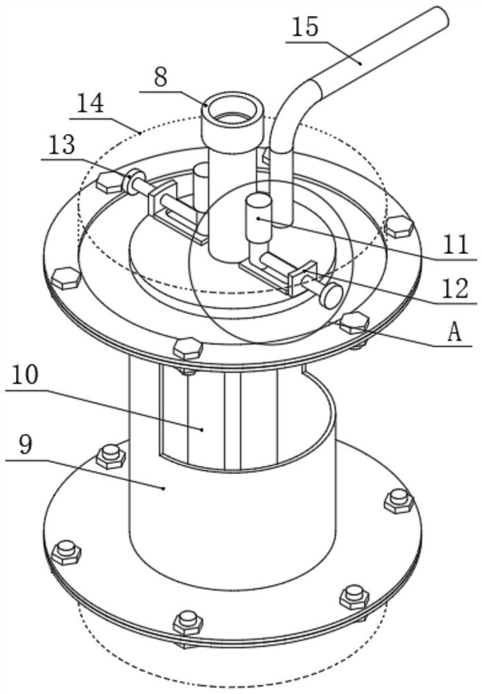 Elastic wave assisted cement grouting water stop model test device