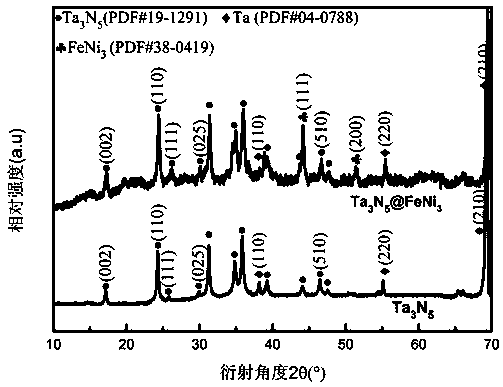 Preparation method and application of iron-nickel-doped tantalum nitride carbon nano-film integrated electrode