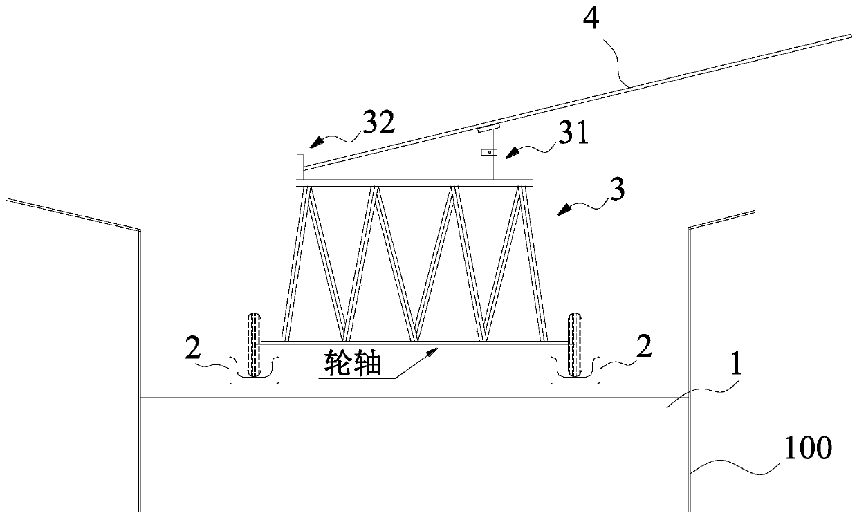 Steel structure roof color board transportation method