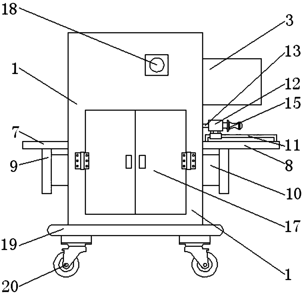 Domestic garbage disposal device with good pulverization effect