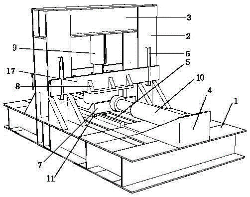 Large-scale cyclic simple shear test apparatus