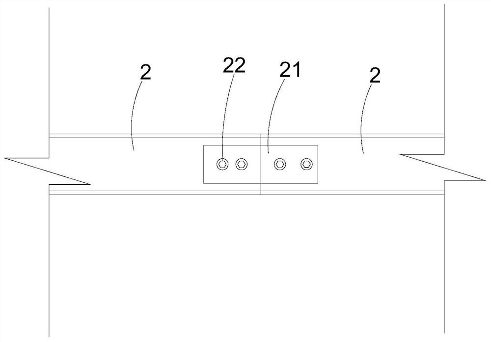 Overhanging operation platform