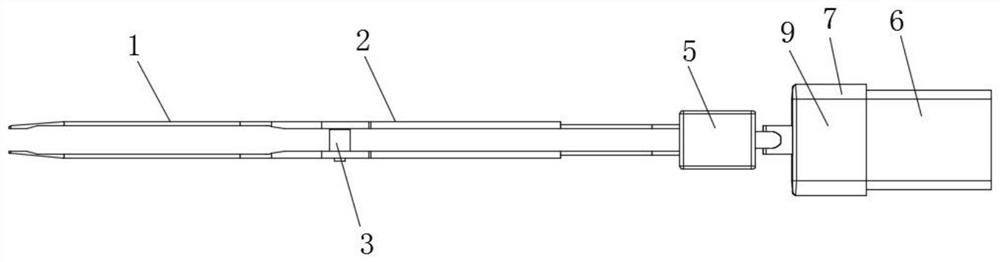 Movable cable-free bipolar electric coagulation forcep system and use method thereof