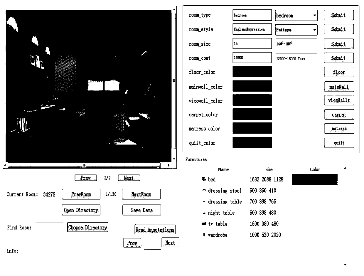 Method of interior home style and color matching design based on Bayesian network