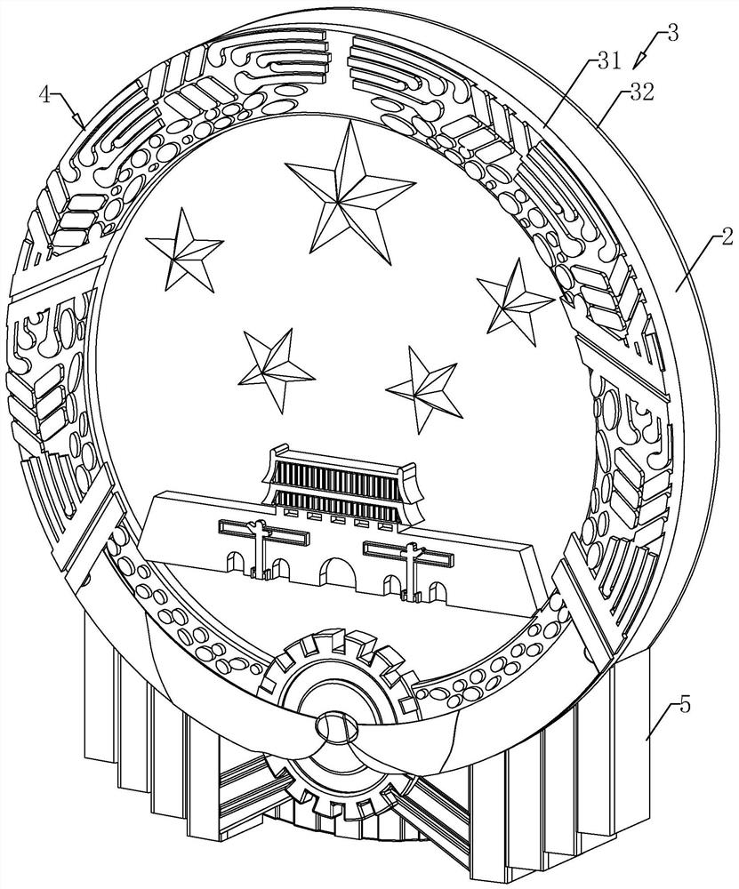 Manufacturing method of national emblem