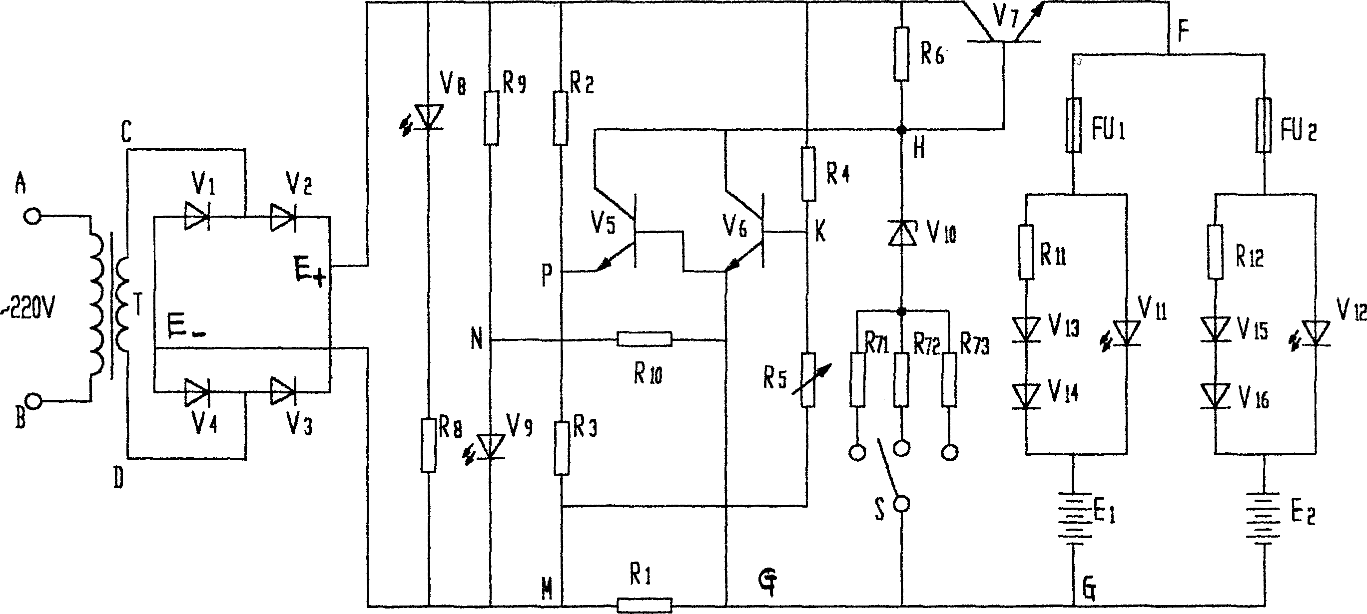 Multipurpose fast automatic charger capable of charging one hundred of common zinc-manganese dry battery simultaneously