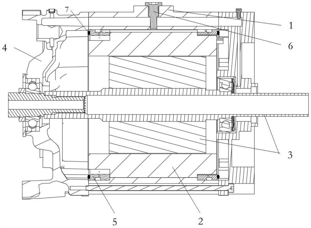 Oil-cooled electric driving system for testing