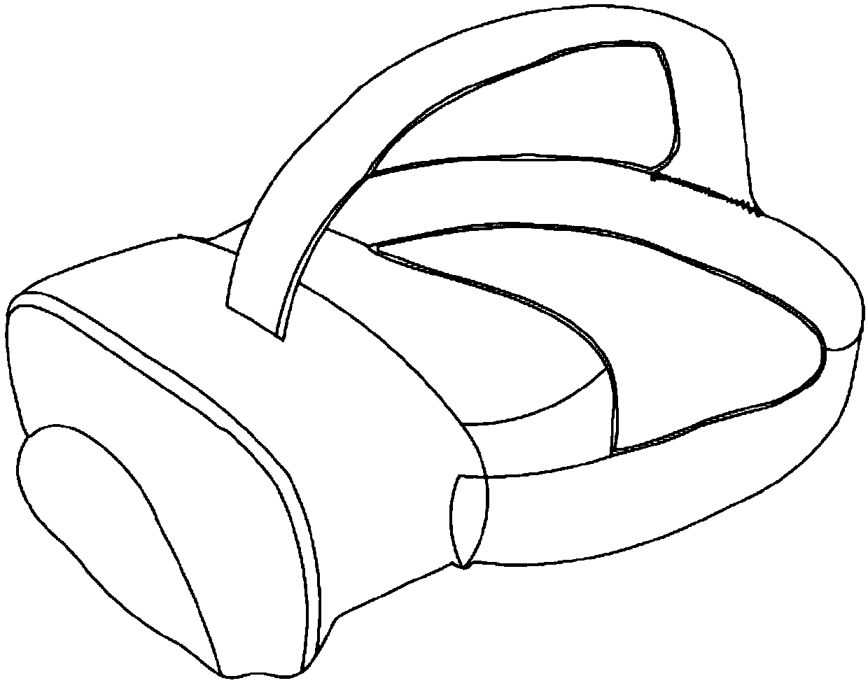 Head strap used for head-mounted VR device and processing method thereof, and VR device system