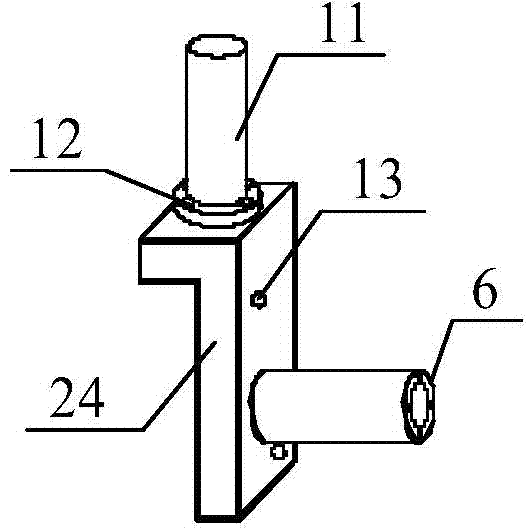 Testing device for shear-resistant fatigue property of chemical anchoring stud