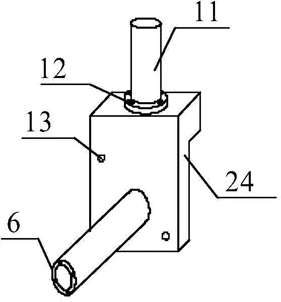 Testing device for shear-resistant fatigue property of chemical anchoring stud