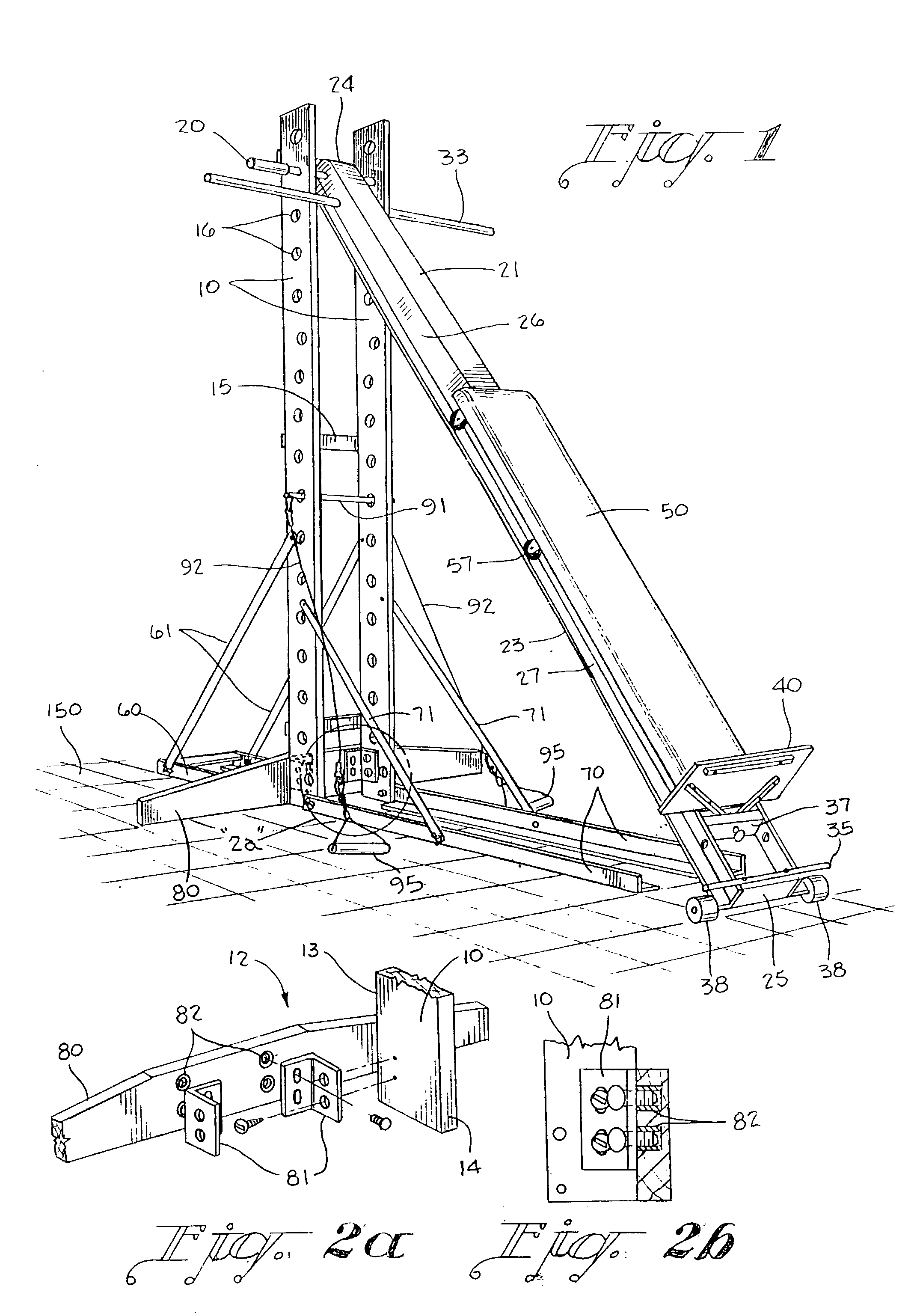 Exercise apparatus and method of collapsing the same