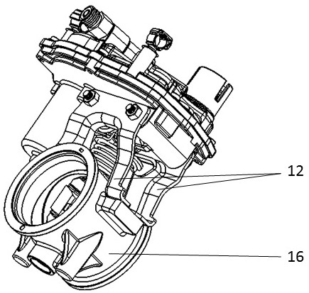 Exhaust throttle valve