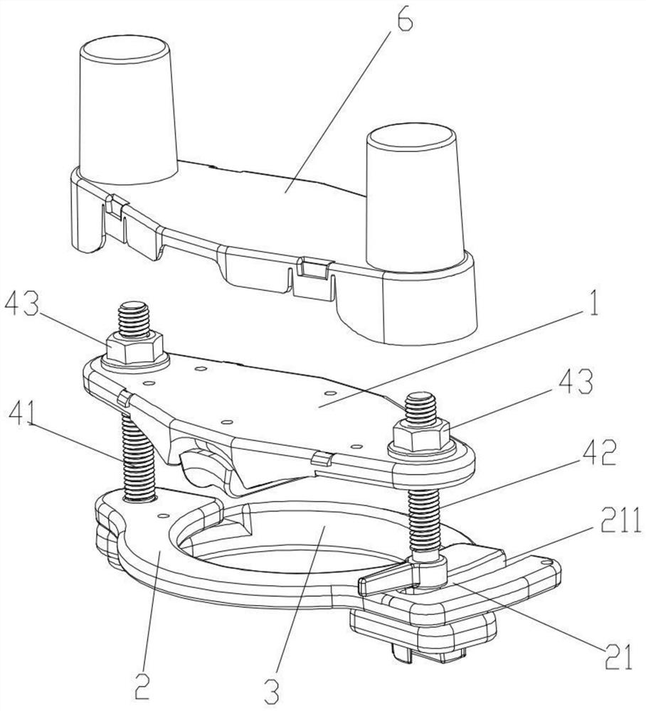 Tightener for pin insulator