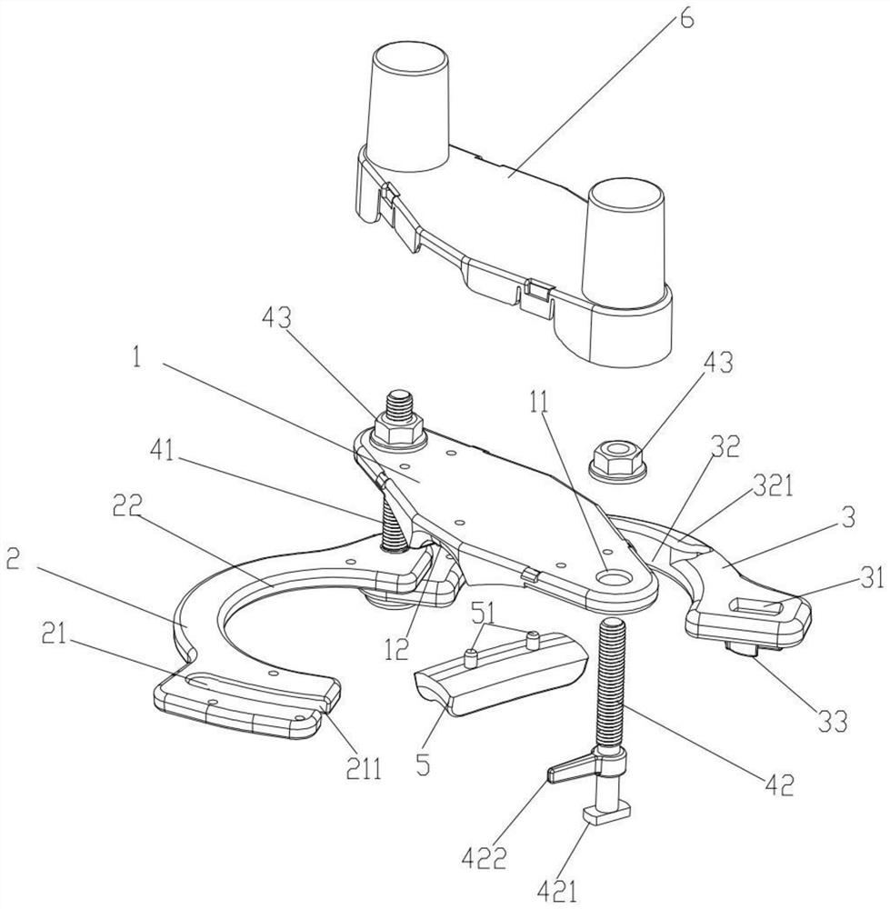 Tightener for pin insulator