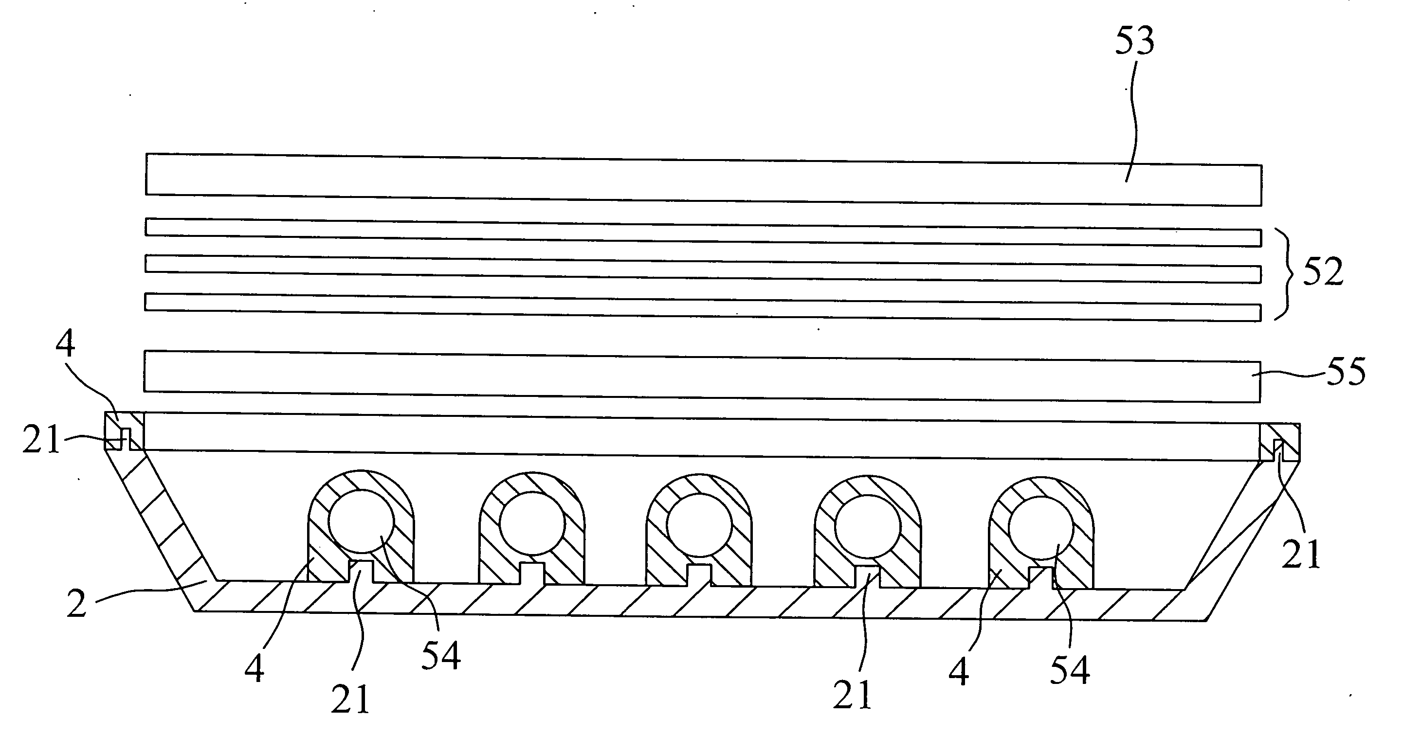Backlight module locating device and method thereof