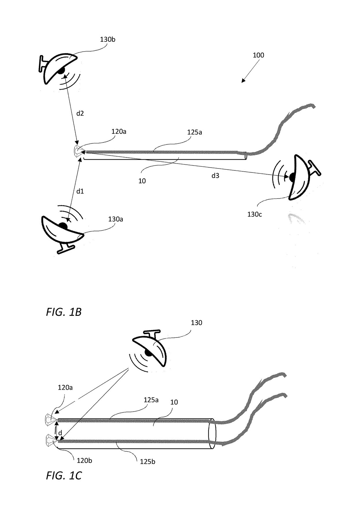 Position detectors for in-vivo devices and methods of controlling same