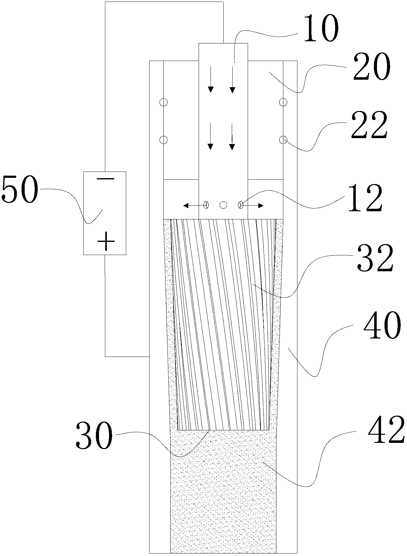 Micro electrochemical machining device and machining method for discontinuous microstructures on inner wall of micro heat pipe