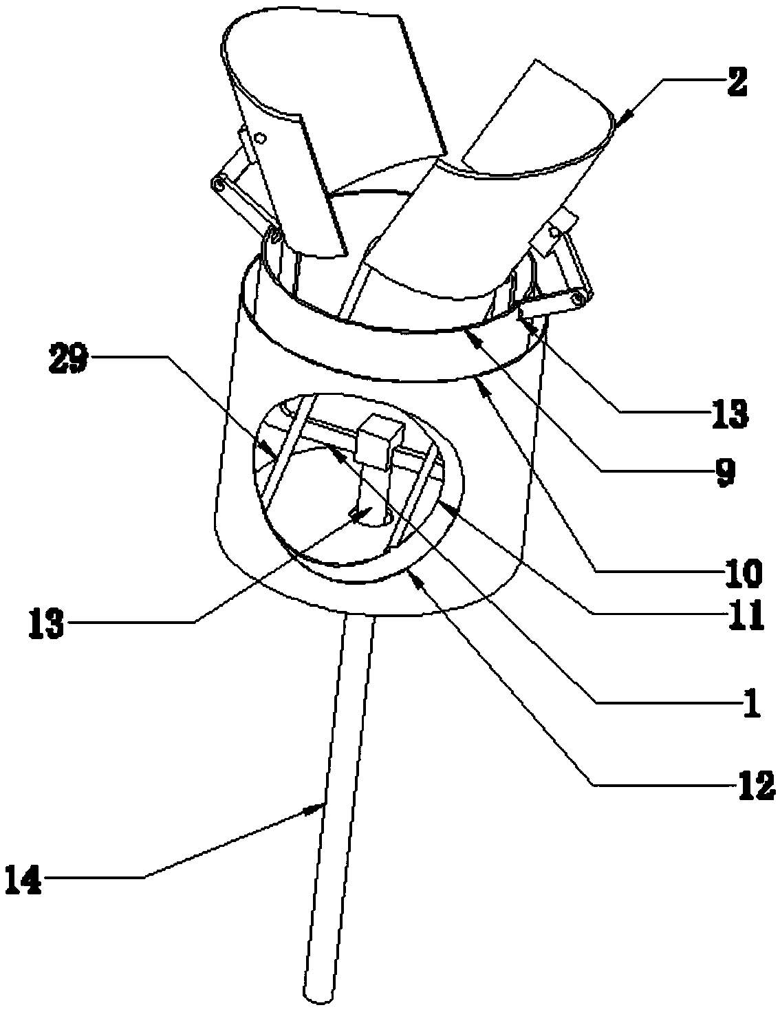 Automatic cutter-free rotary fruit picker and control method thereof