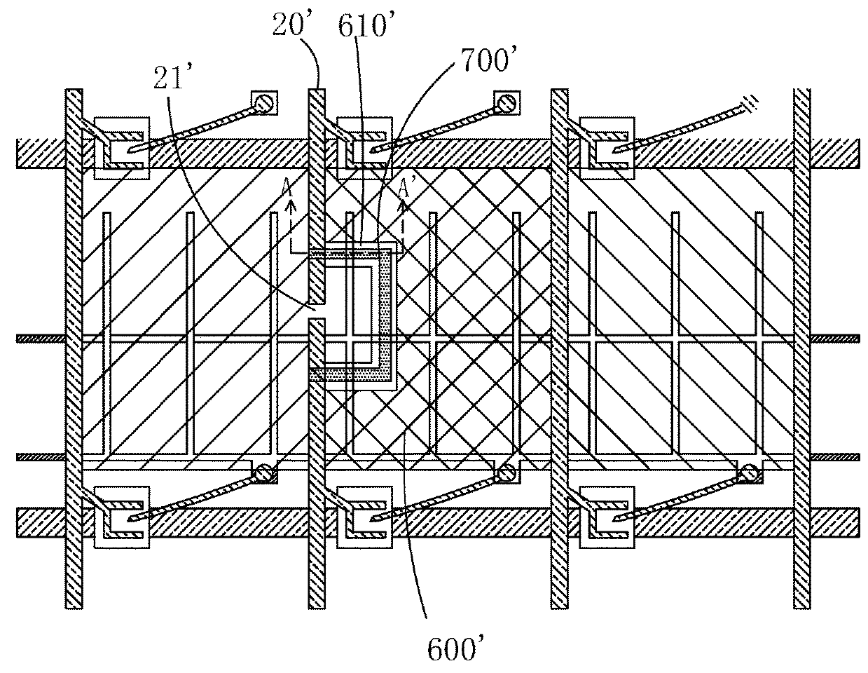 Broken line repair method of TFT substrate