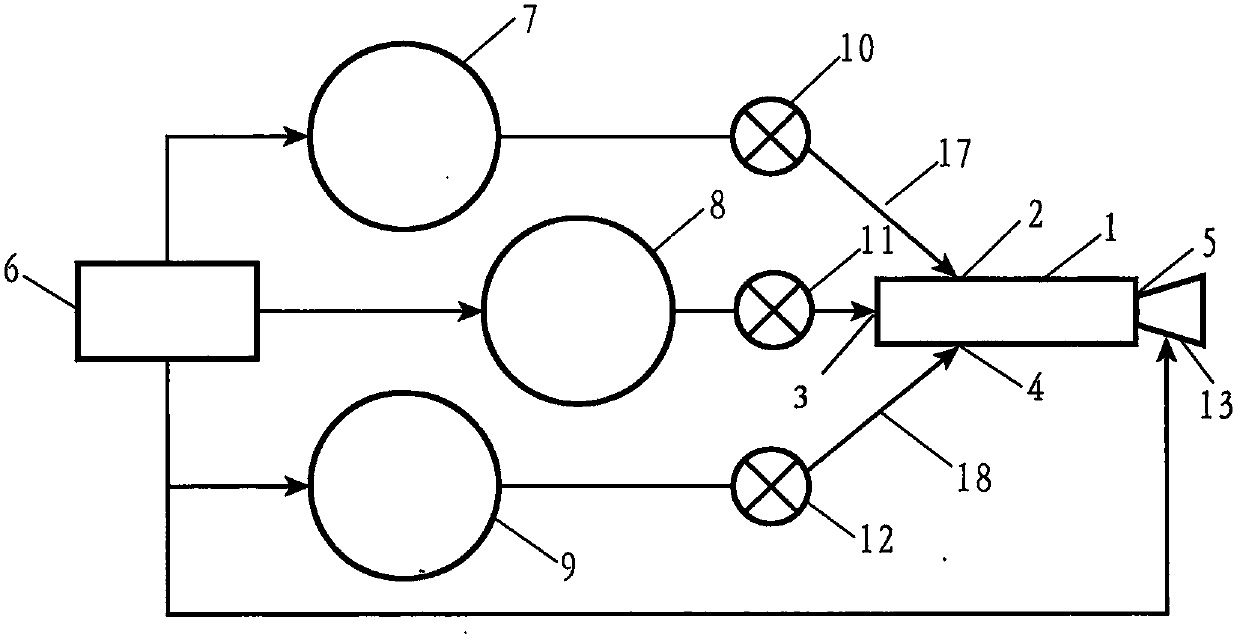 Low-pressure conveying spraying device