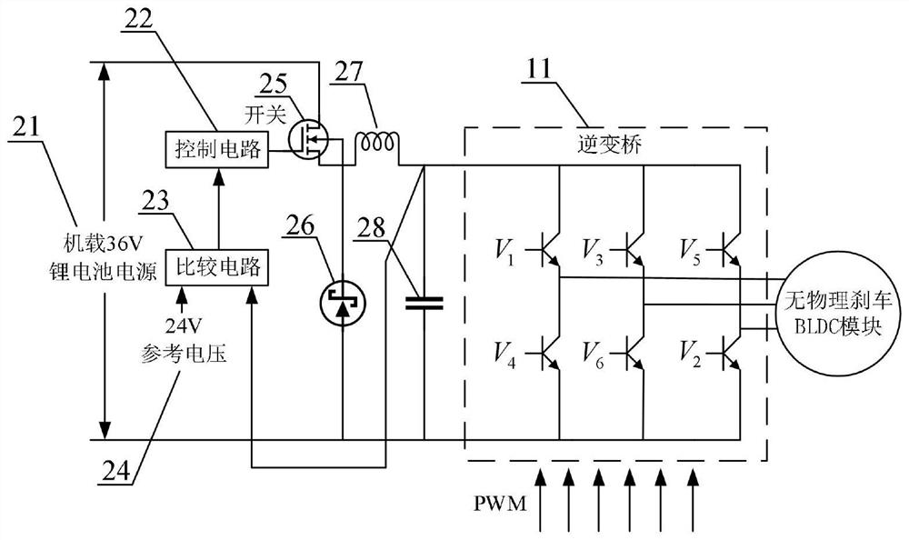 Driving system and method for wall-climbing robot without physical brake