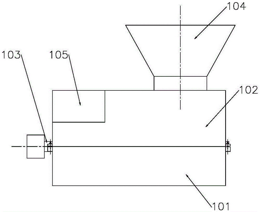 Broken black tea hammering cutting and stem picking device