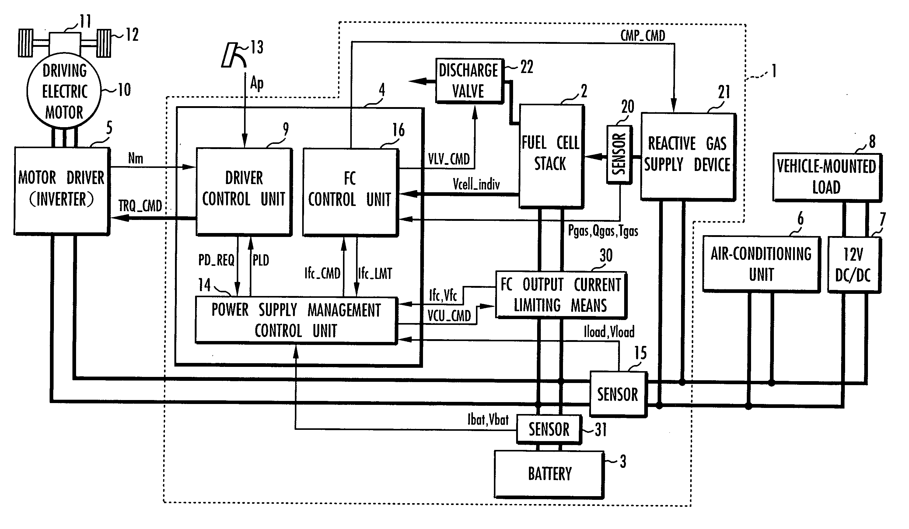 Control device for fuel cell vehicle