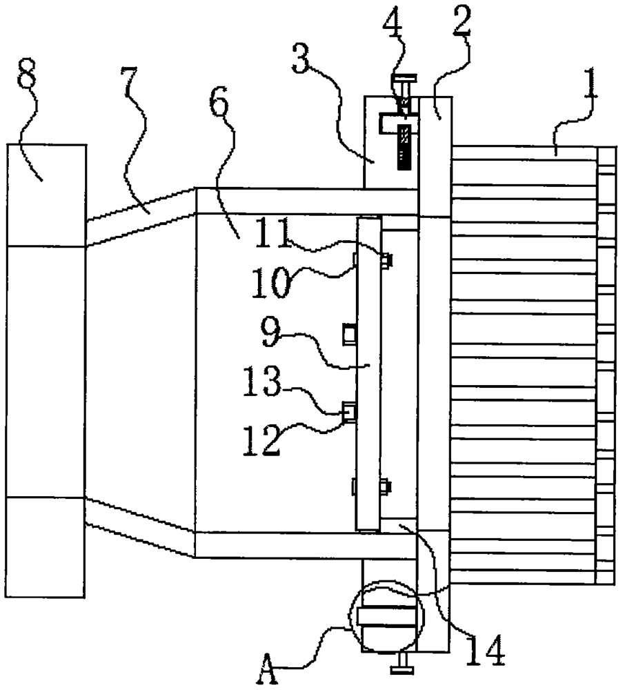 Anti-backflow bottom valve of plastic mixed-flow pump
