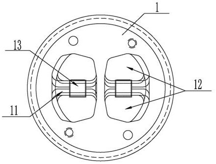 Extrusion die divergent die structure and preparation method thereof