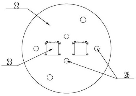 Extrusion die divergent die structure and preparation method thereof