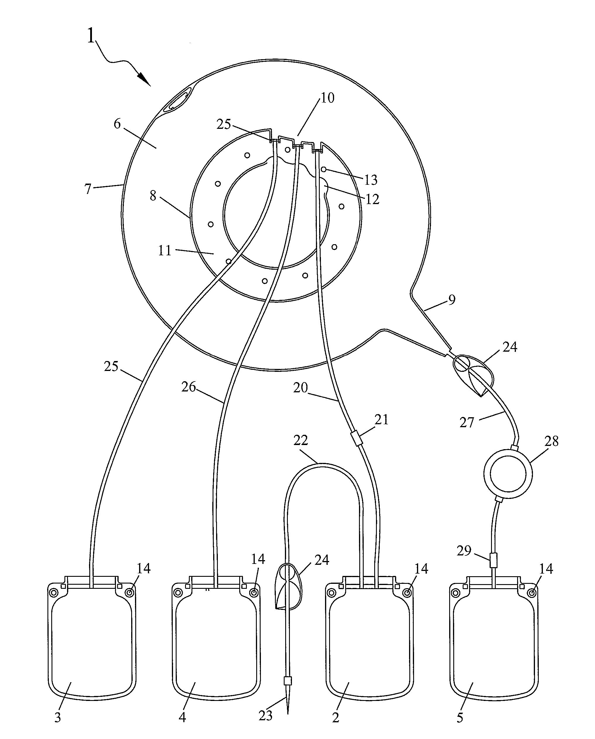 Method for Optimizing Spin Time In a Centrifuge Apparatus for Biologic Fluid