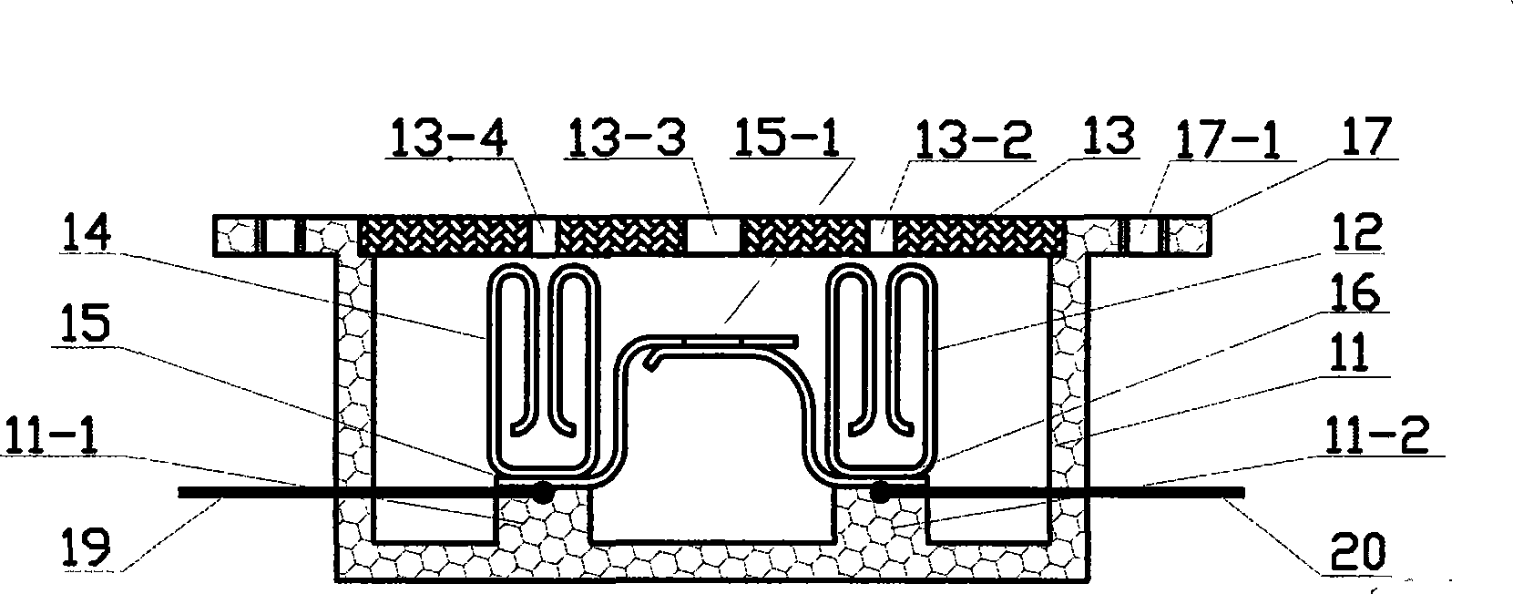 Uninterrupted meter-changing structure of inserted electric energy meter