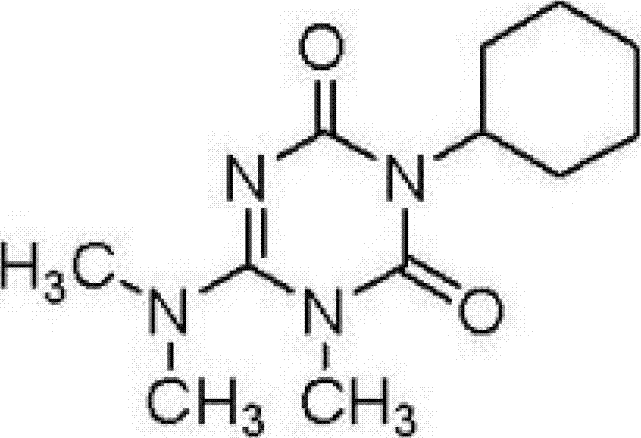 Herbicide composition containing hexazinone and phenoxy carboxylic acid