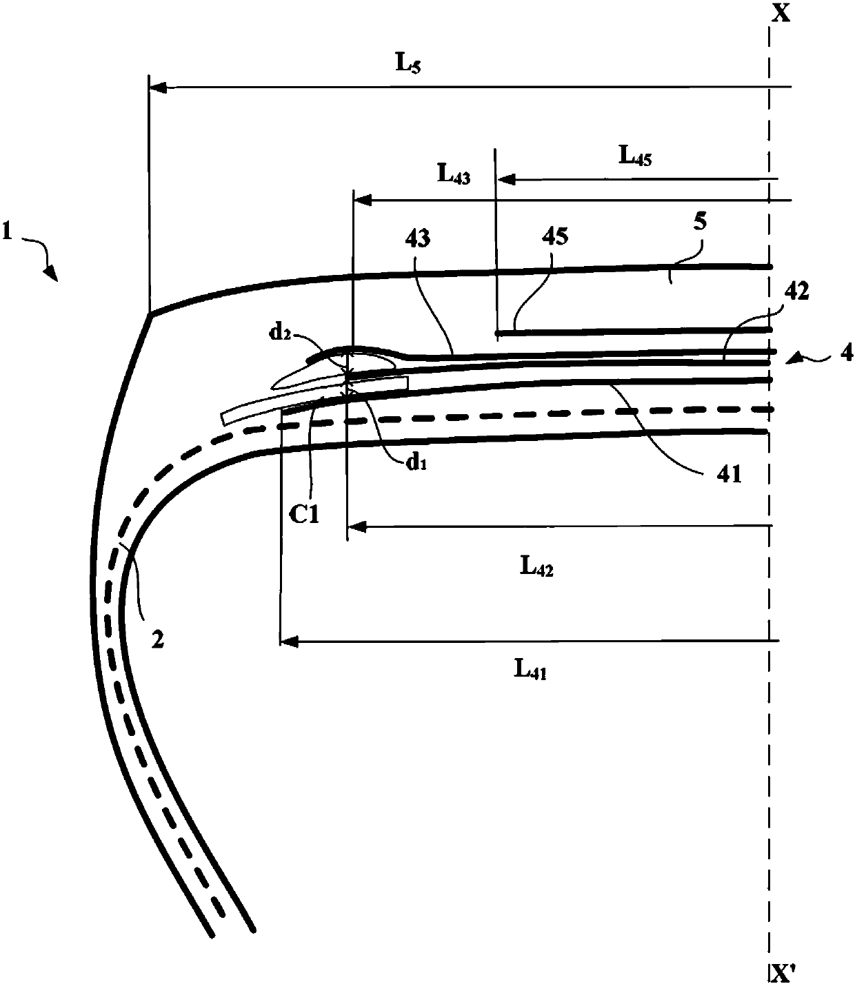 Tyre comprising working layers formed by individual wires