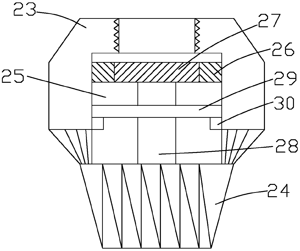 Rotary drilling device and construction method for drilling pretreatment of cast-in-place piles in sandy soil foundation