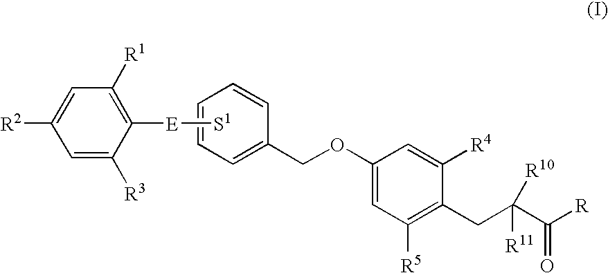 3-(4-Benzyloxyphenyl) propanoic acid derivatives
