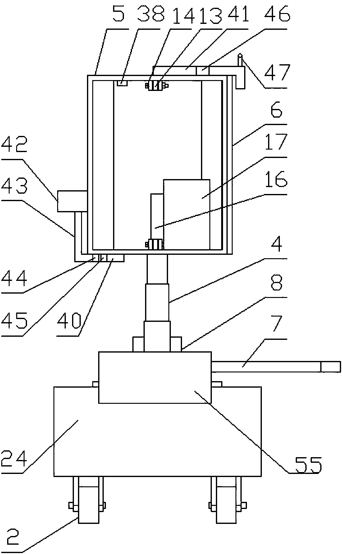 A pole-mounted transformer maintenance system