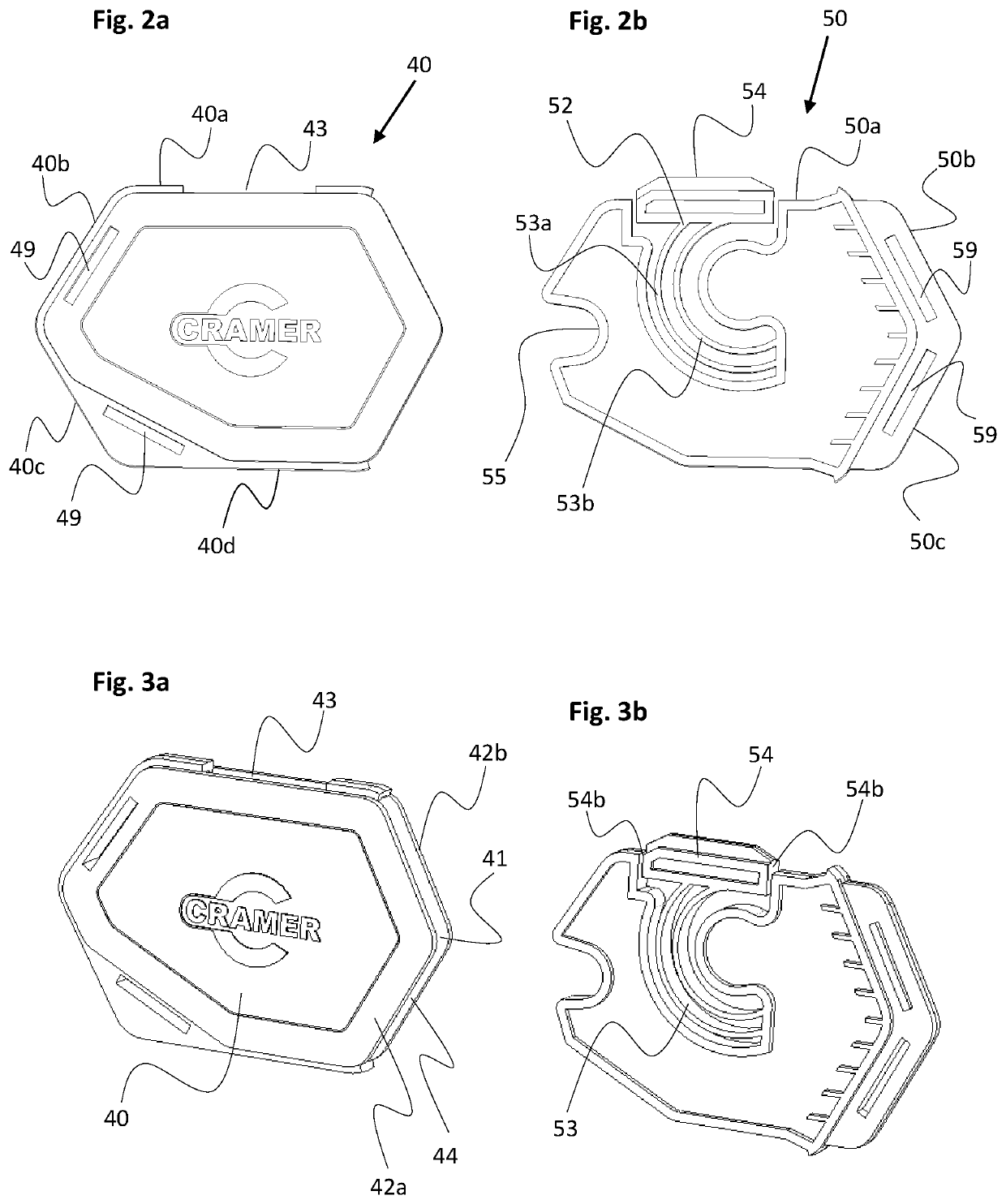 Chest buckle for a harness