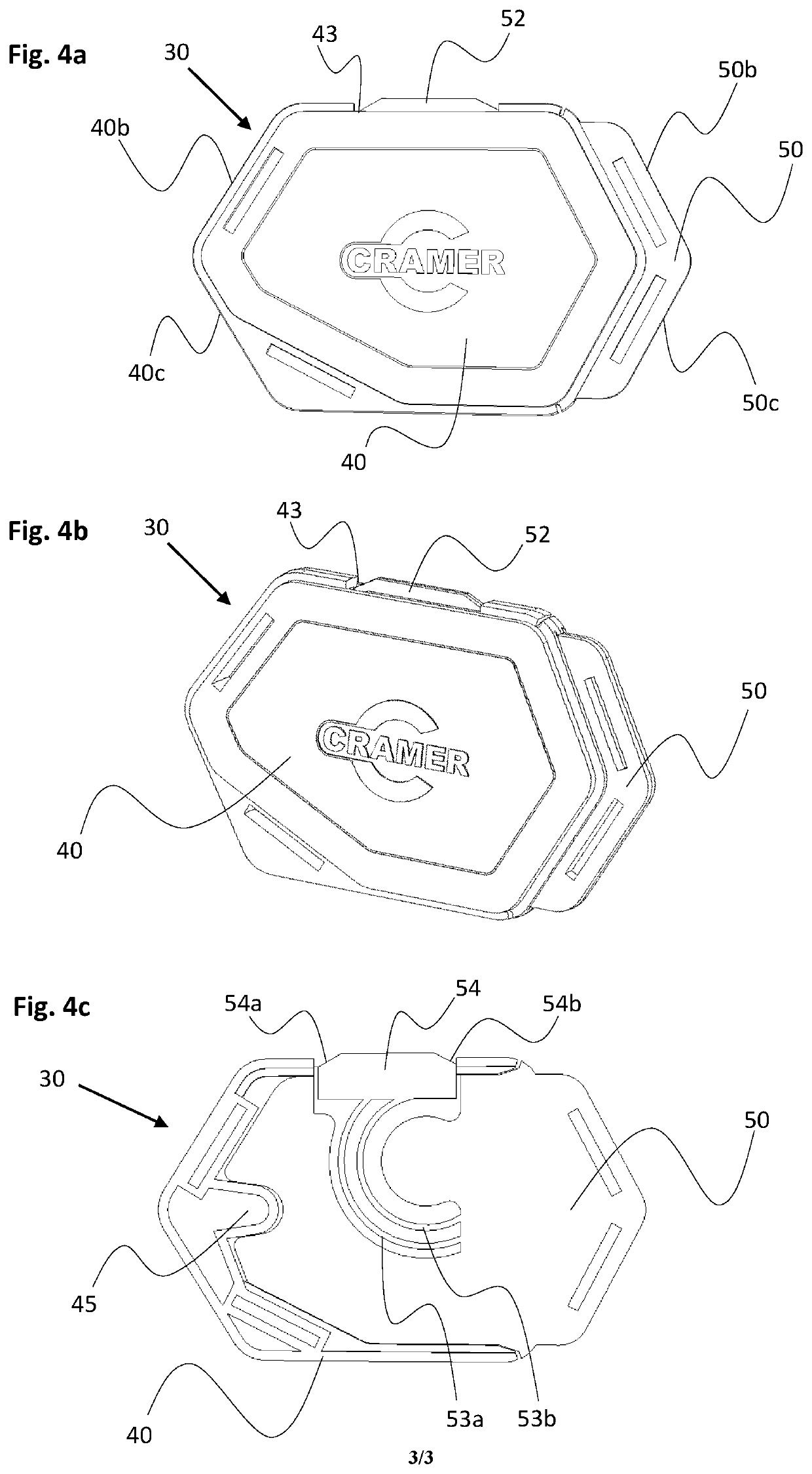 Chest buckle for a harness