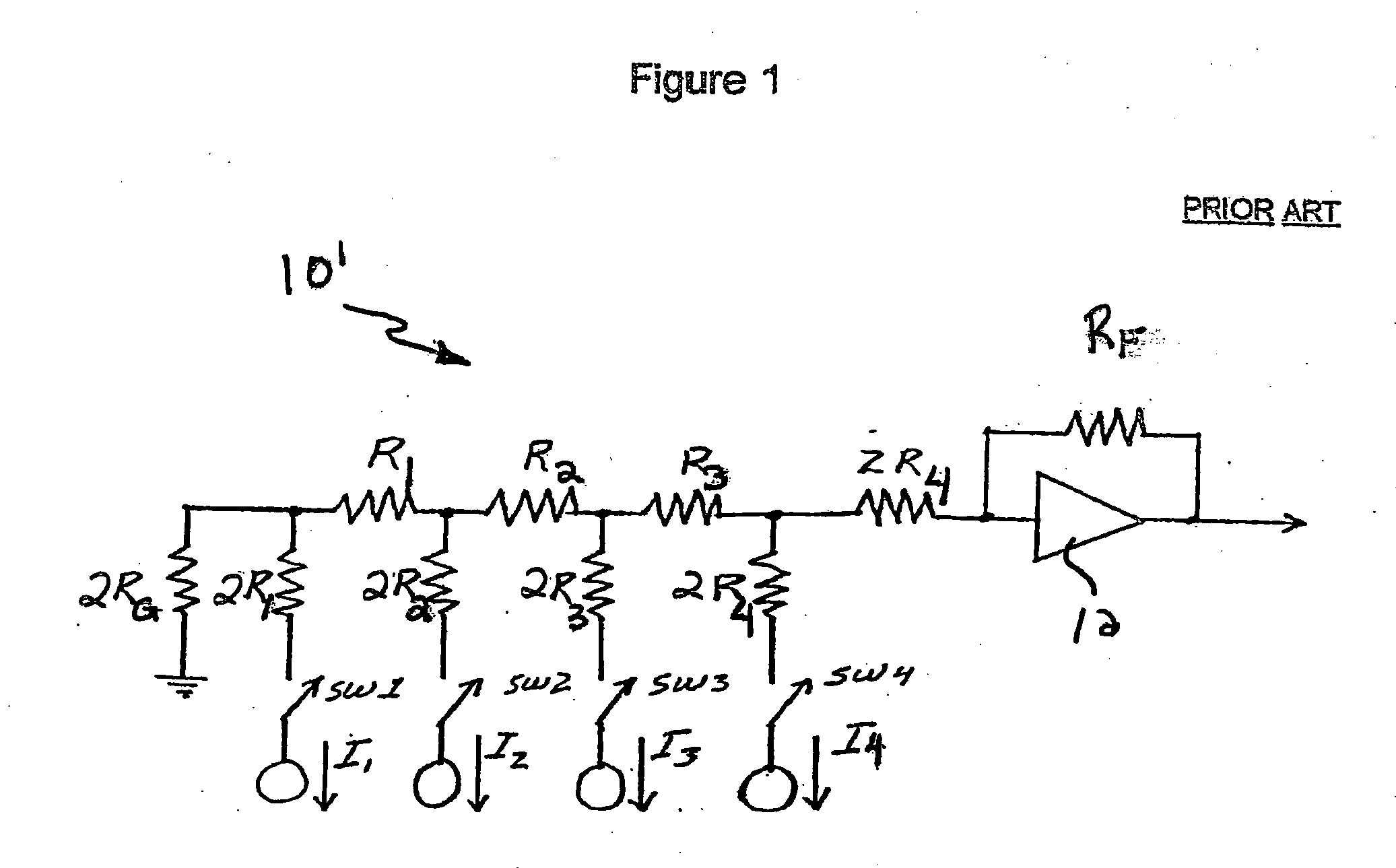 Split cell bowtie digital to analog converter and method