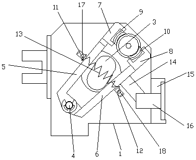 Cam rotation type clamping device